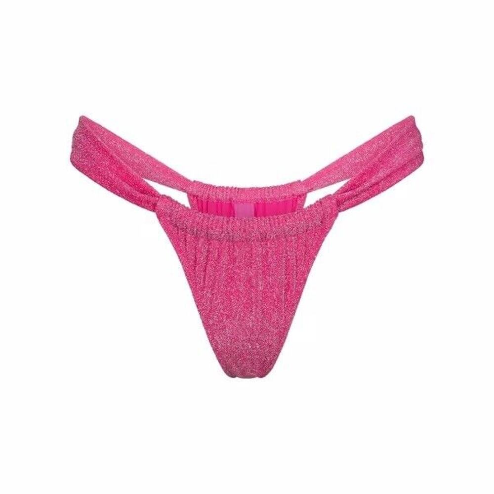 Pink Women's Shimmer Bikini Bottom